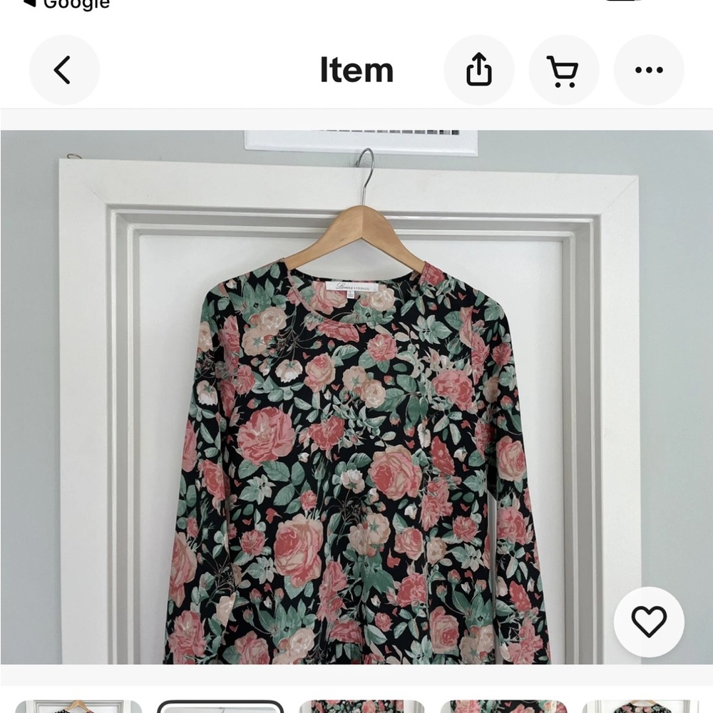 Lovers and friends long sleeve floral ruffle hem mini dress